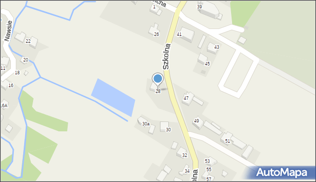 Przeciszów, Szkolna, 28, mapa Przeciszów