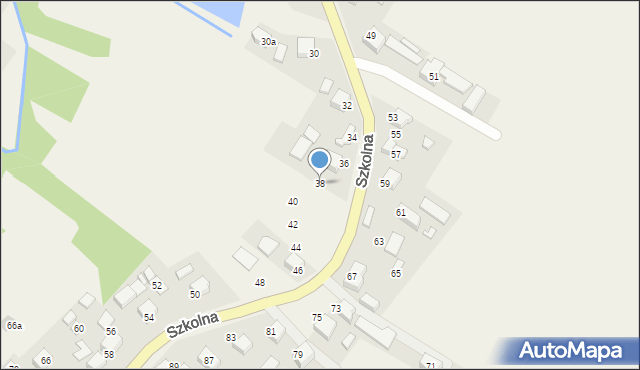 Przeciszów, Szkolna, 38, mapa Przeciszów
