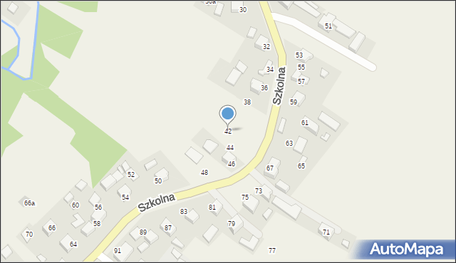Przeciszów, Szkolna, 42, mapa Przeciszów