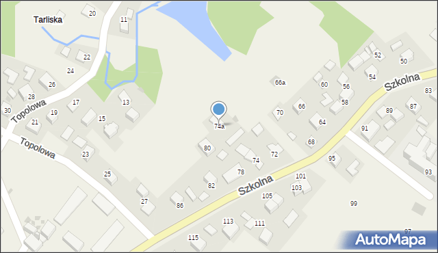 Przeciszów, Szkolna, 76A, mapa Przeciszów