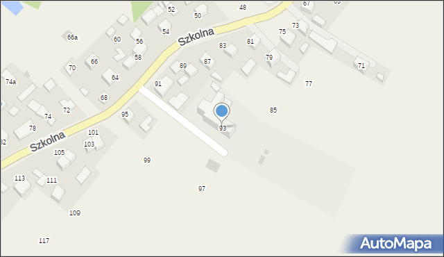 Przeciszów, Szkolna, 93, mapa Przeciszów