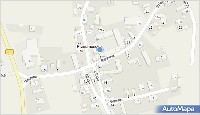 Przedmoście, Szkolna, 11, mapa Przedmoście