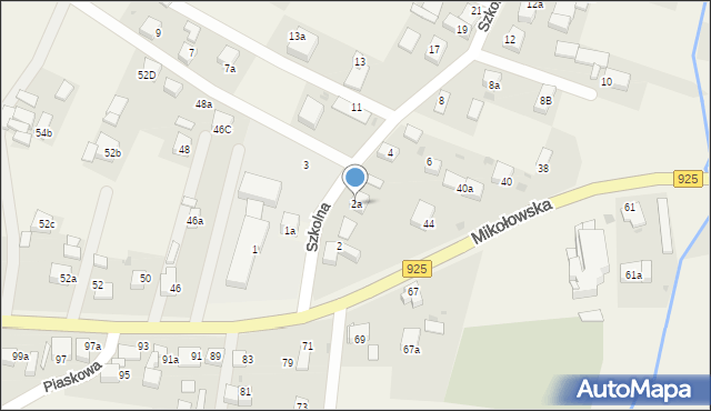 Przegędza, Szkolna, 2a, mapa Przegędza