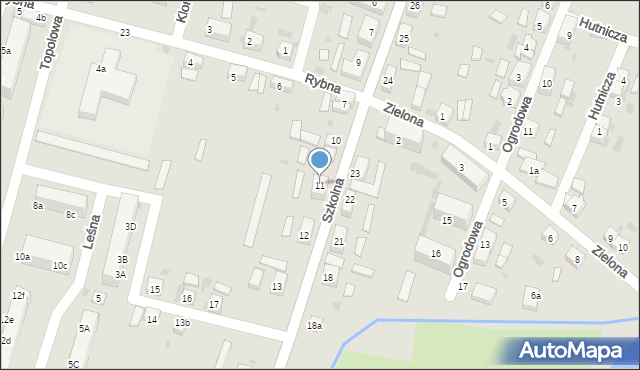 Przemków, Szkolna, 11, mapa Przemków