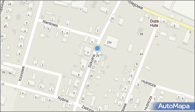 Przemków, Szkolna, 29, mapa Przemków