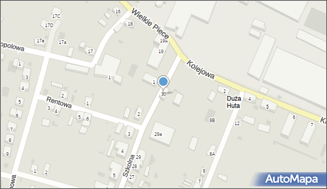 Przemków, Szkolna, 30, mapa Przemków