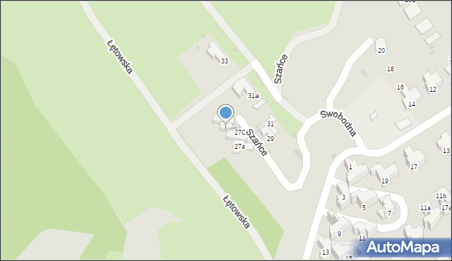 Przemyśl, Szańce, 27b, mapa Przemyśla