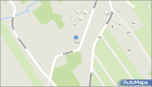 Przemyśl, Szańce, 77, mapa Przemyśla