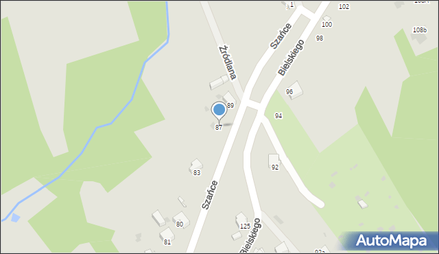 Przemyśl, Szańce, 87, mapa Przemyśla