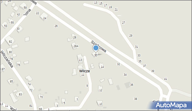 Przemyśl, Szańcowa, 30, mapa Przemyśla