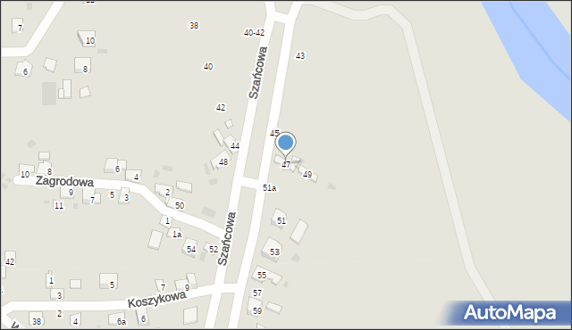 Przemyśl, Szańcowa, 47, mapa Przemyśla