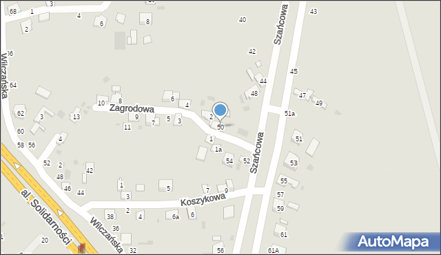 Przemyśl, Szańcowa, 50, mapa Przemyśla