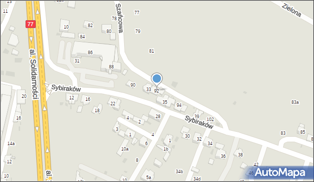 Przemyśl, Szańcowa, 92, mapa Przemyśla