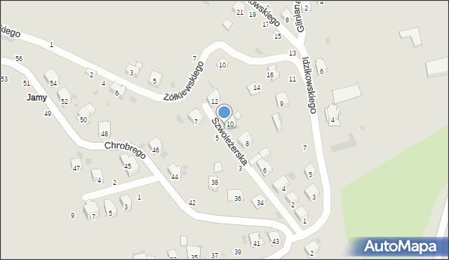 Przemyśl, Szwoleżerska, 102, mapa Przemyśla