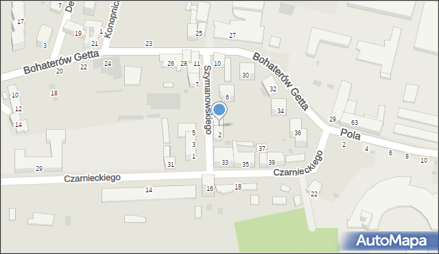 Przemyśl, Szymanowskiego Karola, 4, mapa Przemyśla