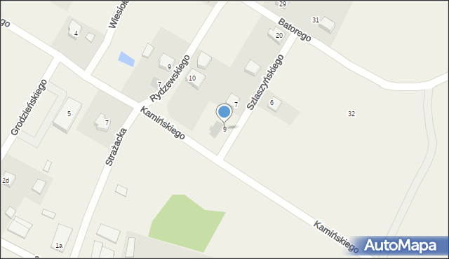 Przerośl, Szlaszyńskiego Konstantego, 9, mapa Przerośl