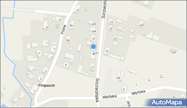 Przęsocin, Szczecińska, 16, mapa Przęsocin