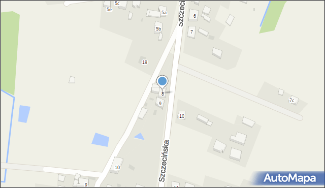 Przęsocin, Szczecińska, 8, mapa Przęsocin