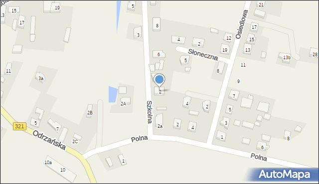 Przyborów, Szkolna, 2, mapa Przyborów