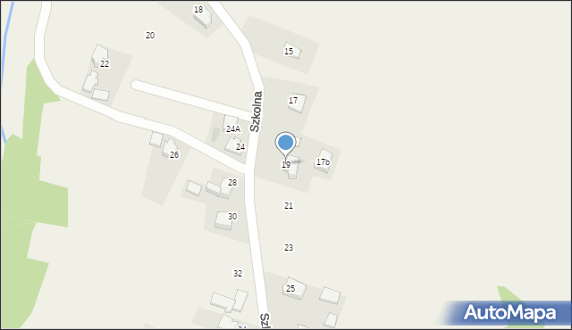 Przybradz, Szkolna, 19, mapa Przybradz