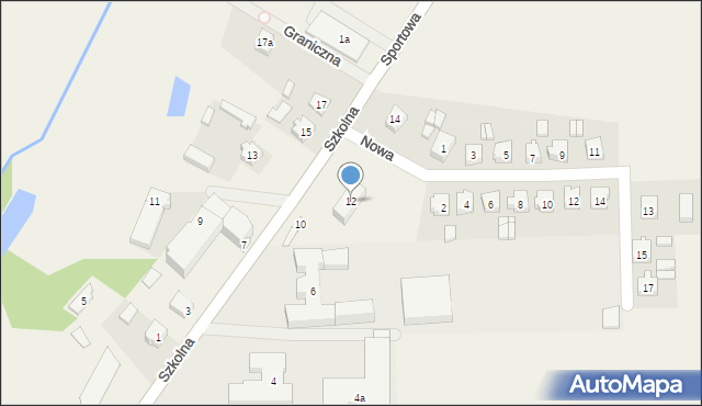 Przykona, Szkolna, 12, mapa Przykona