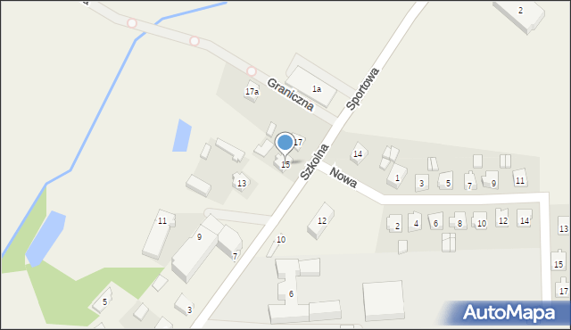 Przykona, Szkolna, 15, mapa Przykona