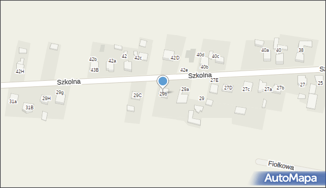 Przystajń, Szkolna, 29b, mapa Przystajń