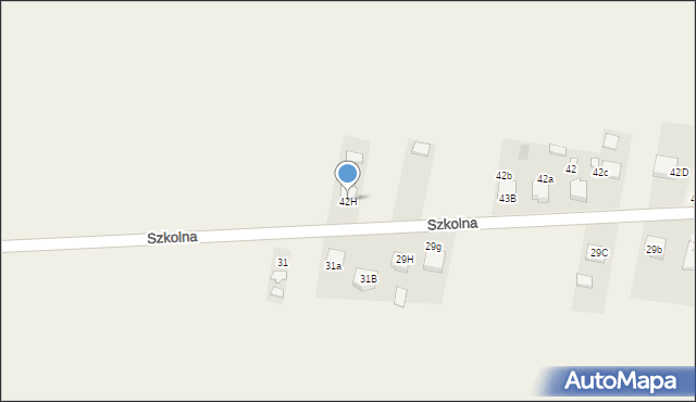 Przystajń, Szkolna, 42H, mapa Przystajń