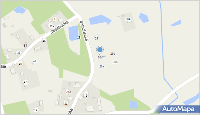 Przyszów, Szlachecka, 26d, mapa Przyszów