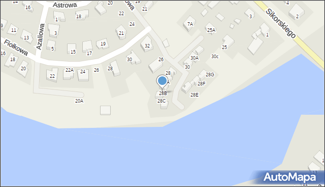 Psarskie, Szafirkowa, 28B, mapa Psarskie