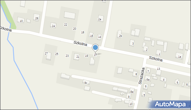 Psary, Szkolna, 17, mapa Psary