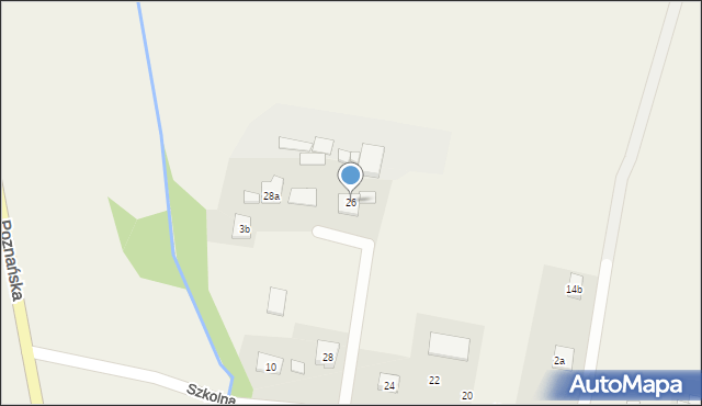 Psary, Szkolna, 26, mapa Psary