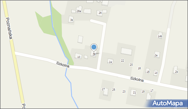 Psary, Szkolna, 28, mapa Psary