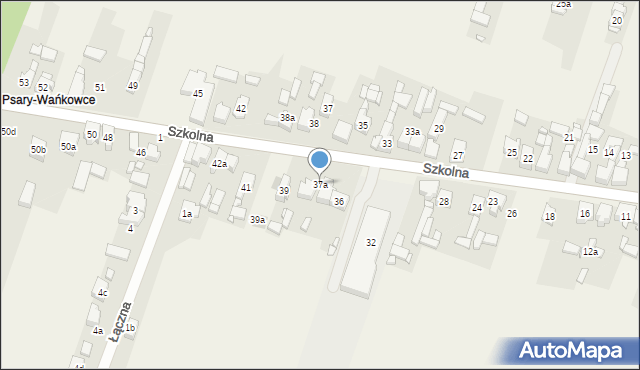 Psary, Szkolna, 37a, mapa Psary