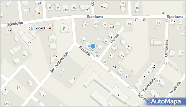 Pszczółki, Szkolna, 3a, mapa Pszczółki