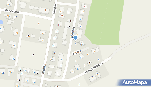 Pucice, Szeroka, 2, mapa Pucice