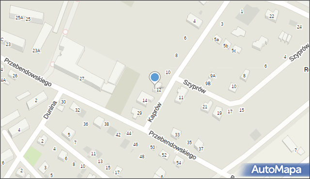 Puck, Szyprów, 12, mapa Puck