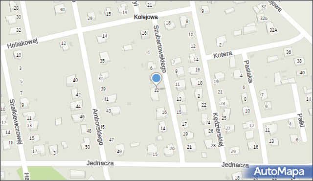 Puławy, Szubartowskiego Alojzego, 12, mapa Puław