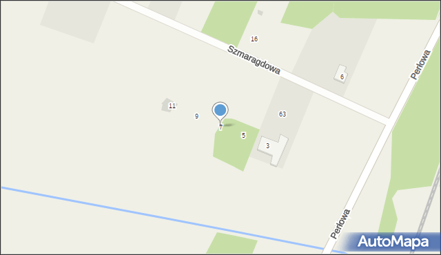 Purzec, Szmaragdowa, 7, mapa Purzec