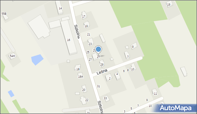 Pustelnik, Szkolna, 27, mapa Pustelnik