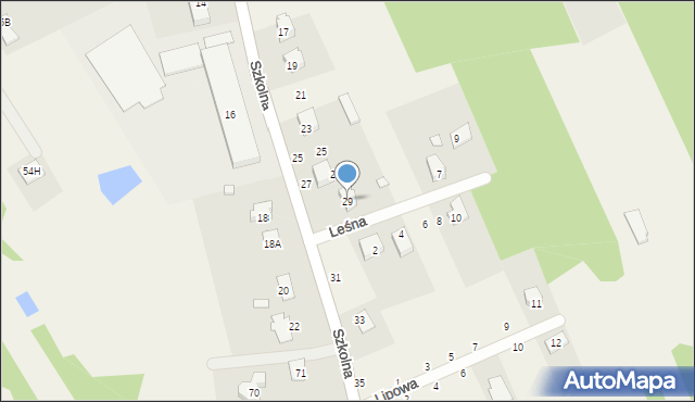 Pustelnik, Szkolna, 29, mapa Pustelnik