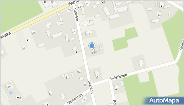 Pustelnik, Szkolna, 5, mapa Pustelnik