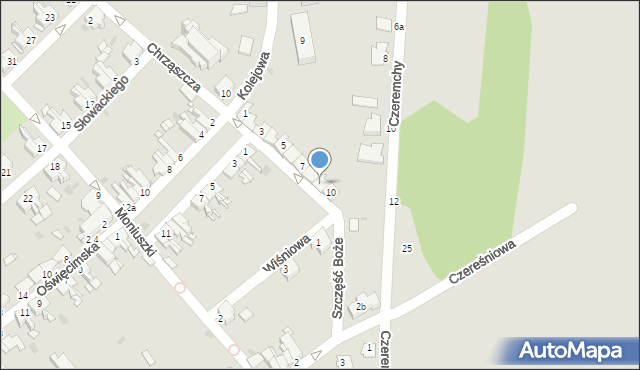 Pyskowice, Szczęść Boże, 9, mapa Pyskowice