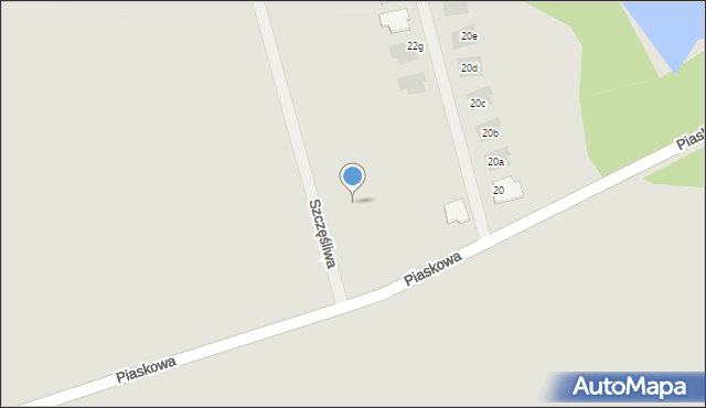 Pyskowice, Szczęśliwa, 10, mapa Pyskowice