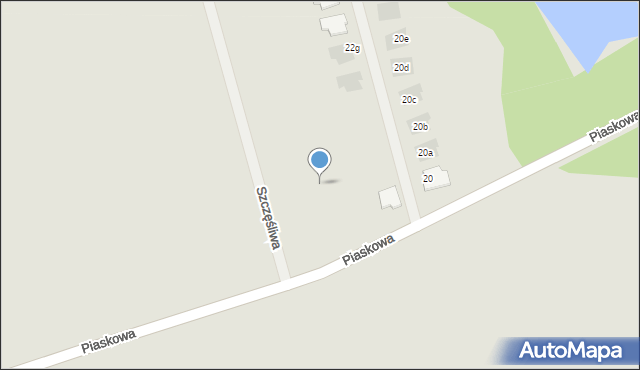 Pyskowice, Szczęśliwa, 12, mapa Pyskowice