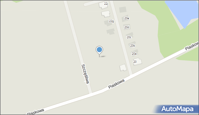 Pyskowice, Szczęśliwa, 14, mapa Pyskowice