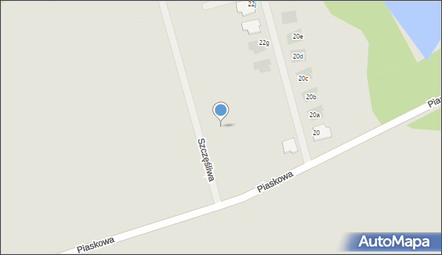 Pyskowice, Szczęśliwa, 16, mapa Pyskowice