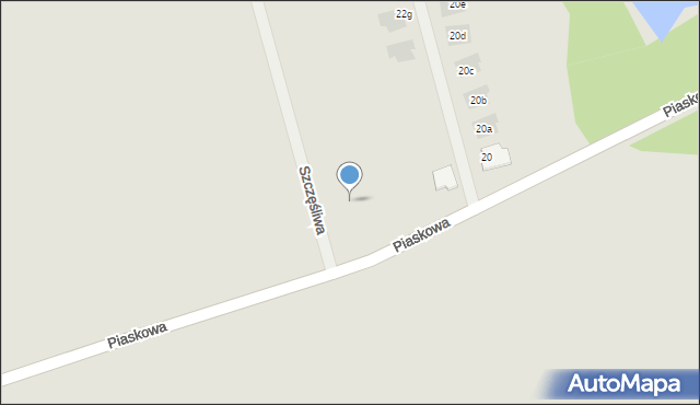 Pyskowice, Szczęśliwa, 8, mapa Pyskowice