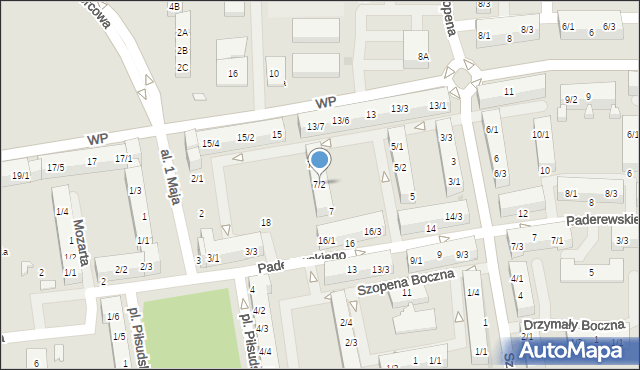 Pyskowice, Szopena, 7/2, mapa Pyskowice