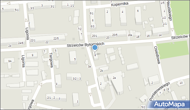 Pyskowice, Szpitalna, 4, mapa Pyskowice